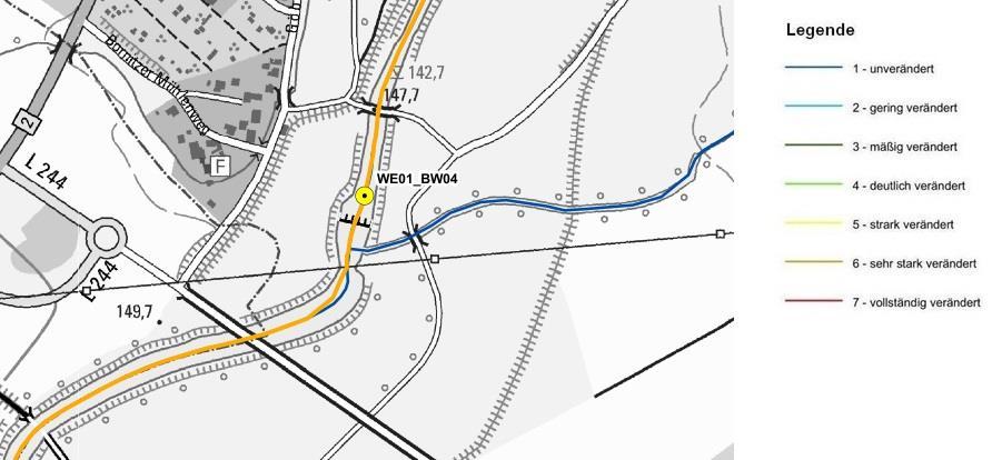 Anlage A-10.1.3 Maßnahmenskizze Weiße Elster, Station km 84+600 4 4 Defizite 4.