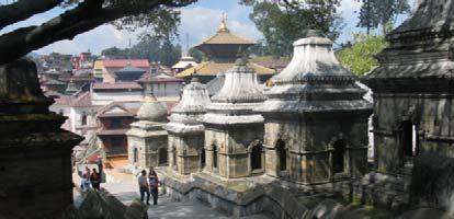 26.Tag: Kathmandu Besichtigungen F/ /A Godavari Resort Pashupatinath- ein Shiva Tempel etwa 5 km östlich von Kathmandu direkt am Bagmatiriver gelegen.