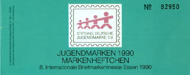 Markenheftchen der Deutschen-Philatelisten-Jugend e.v. (DPhJ) 04.IV 1990- Bund 4.aIV (-- ohne --) 1990- Berlin 4.