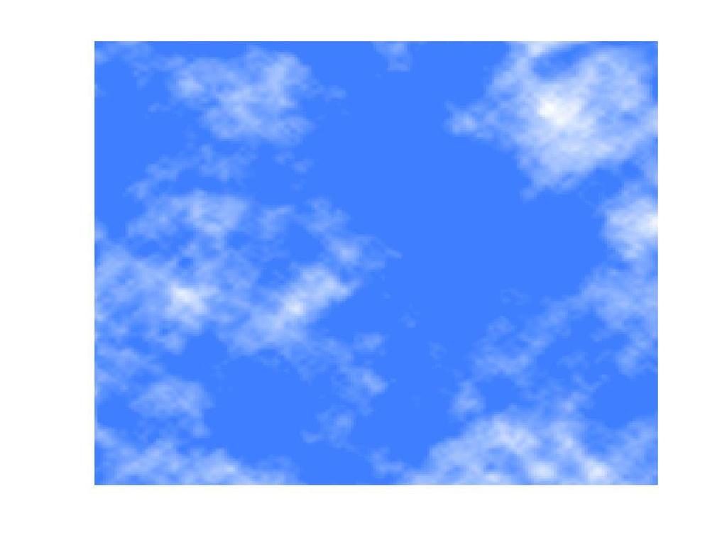 Fraktale Wolken Die graphische Darstellung der Wolken erfolgt mit dem imagesc-befehl.