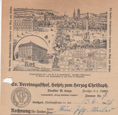 Knickfalten, gelaufen. Format: 20x31,5. (E017) Los 368 Ausruf: 17 Stuttgart, 1926: Ev.