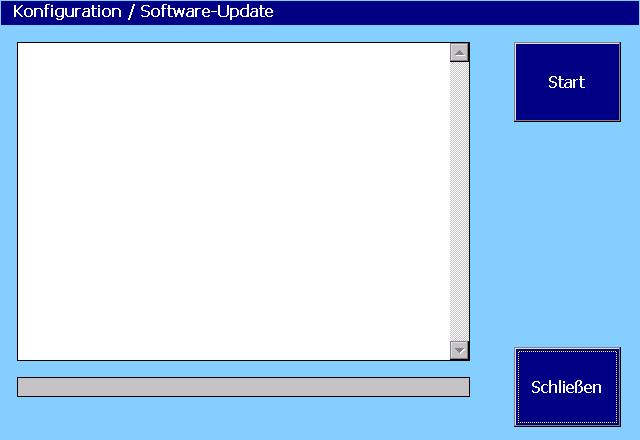Software-Update Hauptfenster -> System-Funktionen -> Konfiguration -> SW-Update Die Funktion Software-Update ermöglicht die Installation einer neuen Version von VISY- SoftView auf dem Anzeigemodul.