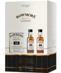 Bowmore 12 Jahre Whisky Geschenkbox 0,7 L inklusive 2 Whisky Minianturen Die Geschenkbox enthält neben der 0,7 Literflasche Bowmore 12 Jahre eine Miniatur mit 0,05 Liter Bowmore N 1 und eine Miniatur