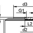 Saugplatten SGF SGF 250 bis 400 e Abmessungen in mm* Dmax Ds