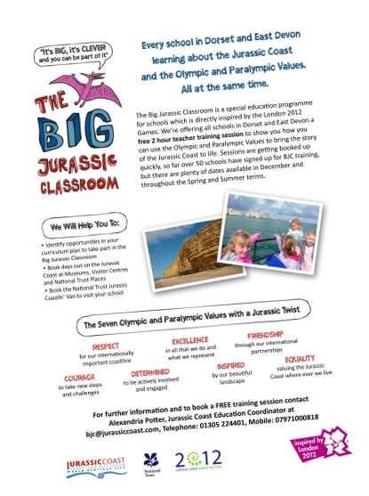 Bildung und Besucherinformation The Big Jurassic Classroom Kampagne