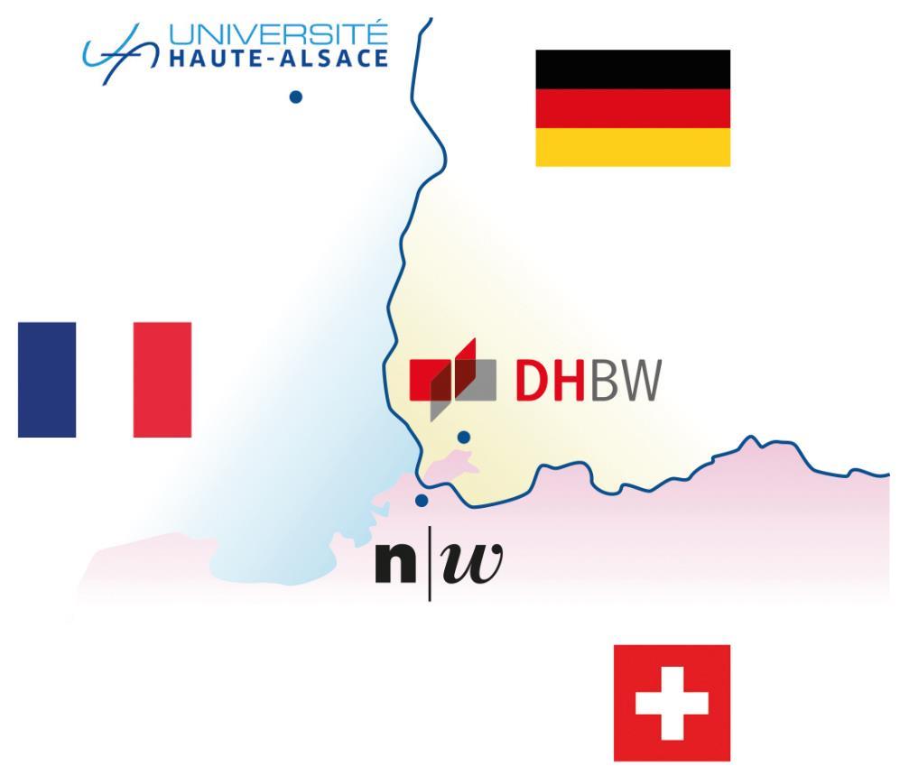 «IBM» - Drei Partner in drei Ländern Frankreich: Université de Haute Alsace (UHA), Colmar Unterrichtssprache: Französisch Deutschland: Duale