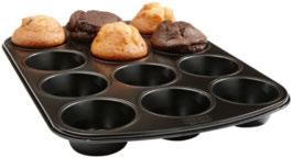 BACK- FORM Muffinform, schwarz, antihaftbeschichtet, für 12 Muffins, ca.