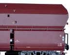 -Nr: 04639 E Güterwagenset Braunkohlezug 2 der DR, bestehend aus drei Selbstentladewagen OOt beladen mit