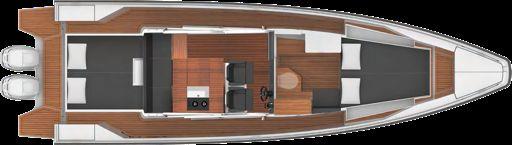 The Axopar 37 Cabin & AC models are also