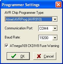 Technische Beschreibung / technical description mymultiprog 1.07 11/13 Programmereinstellungen in AVRDUDE (5.3) changing setting in AVRDUDE (5.