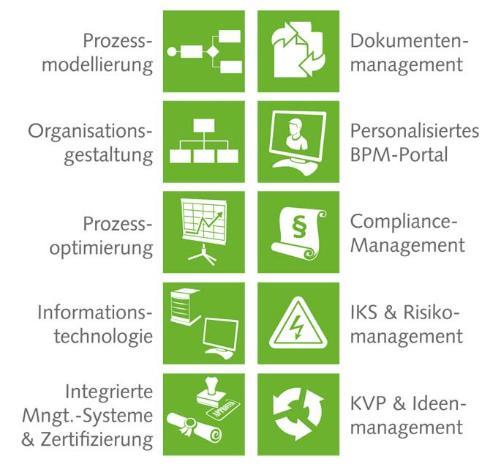 Unsere Lösung für Prozessmanagement: BPM-Software, um alle Einsatzszenarien zu meistern 08 Von QM, KVP, Analyse- und