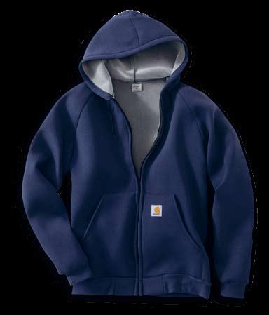 Tops SWEATSHIRTS NEW Car-Lux Midweight Hooded Zip-Front Sweatshirt 100465 ORIGINAL FIT Car-Lux midweight 10.