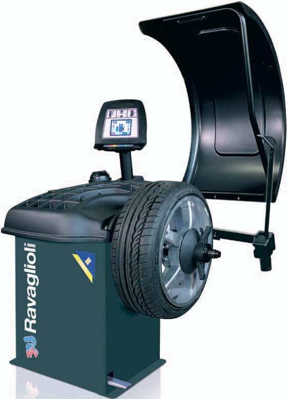 TIRE SERVICE EQUIPMENT REIFENDIENSTGERÄTE Electronic Wheel Balancers With Microprocessor Guided balancing procedure.