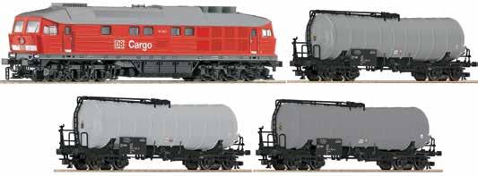 : 35010 249,00 Art. Nr.: 35008 349,00 1 diesel locomotive series 120 of the DR 3 tank cars 1 multimaus, 1 x-bus-amplifier or 1 z21 digital unit with WLAN 1 plug-in power supply!