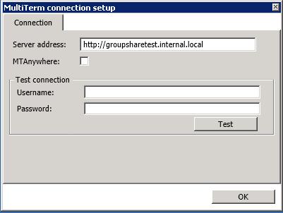 Installation des quickterm Servers Abb. 15: Dialog MultiTerm connection setup c) Geben Sie die gewünschten Verbindungsdaten ein.