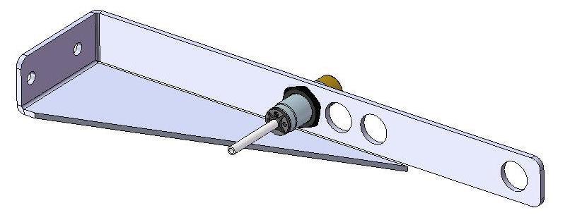 3. Installation des Ballenende-Sensors Der Ballenende-Sensor bestimmt die Position der Nadeln an der Ballenpresse.