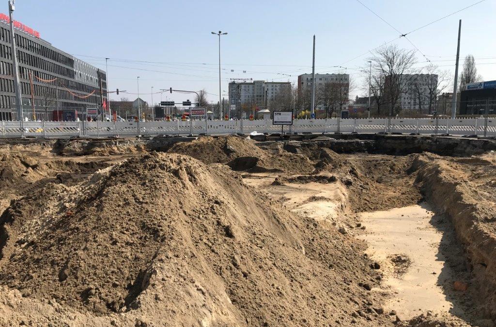 Umbau Bahnhof Cottbus Bautenstand 21 Kreuzung