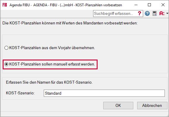 Prüfen Sie, ob das Zusatzmodul aktiviert ist:»tools Modulauskunft«. Kost-Planzahlen (Basisdaten für Kost-Plan-/Istvergleich) 1.