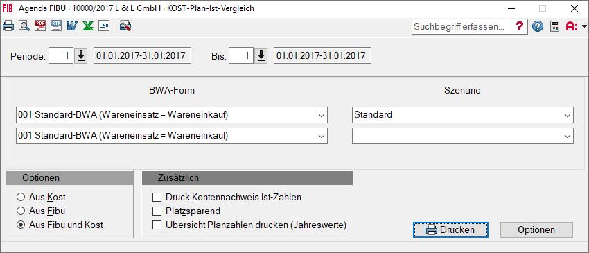 Hinweis Nach Erfassung werden automatisch die Summen auf Ebene der Kostenstellen