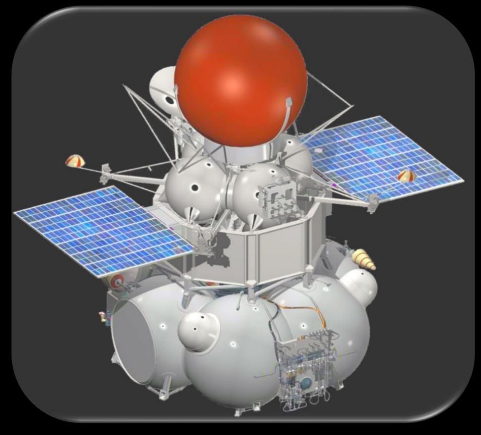 Zukünftige Forschungsprojekte: Venera D soll von Lawotschkin entwickelt werden Start: nicht vor 2025 soll aus einem Orbiter, Lander & einem Ballons