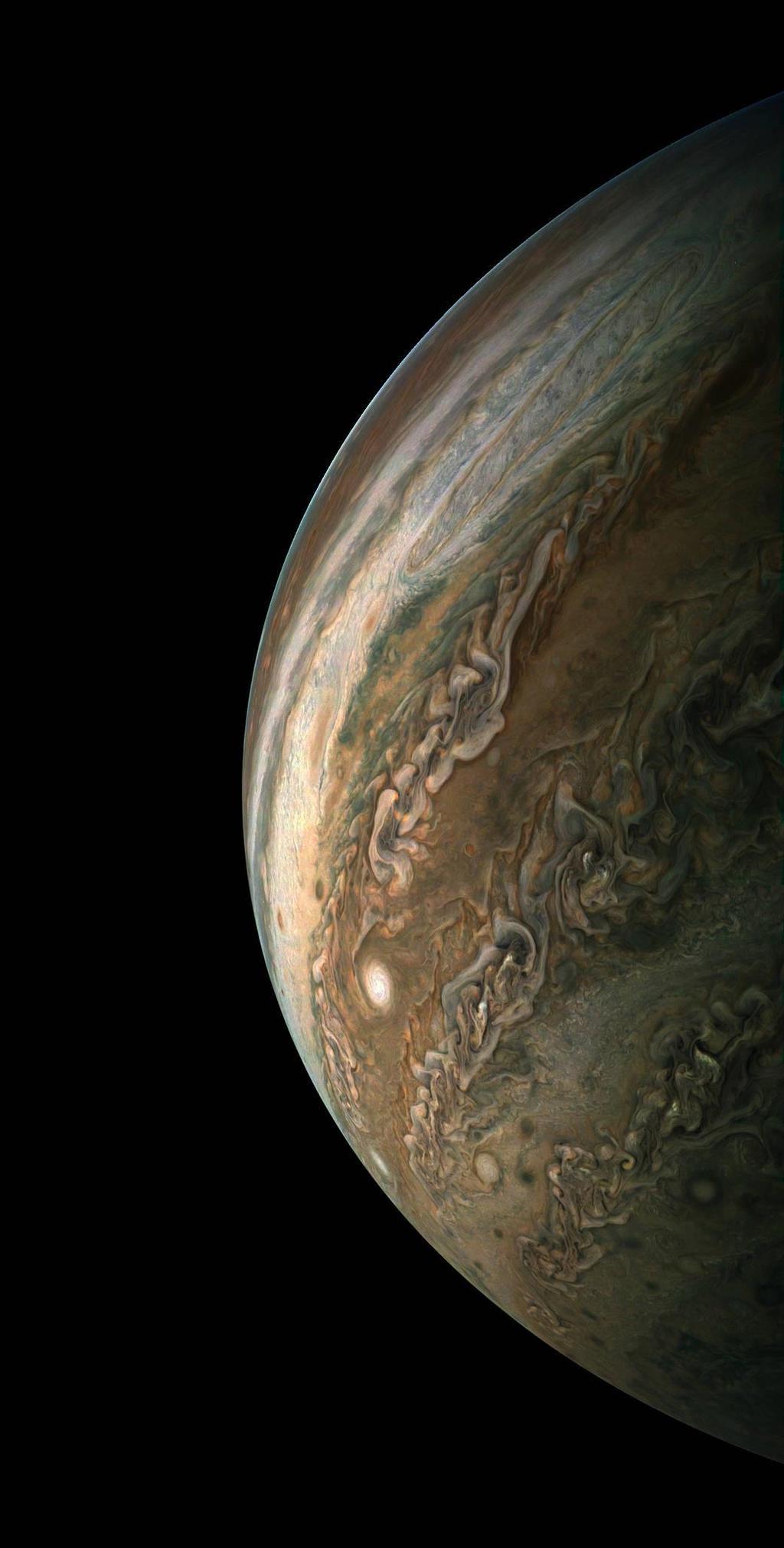 Jupiter beim 10. nahen Vorbeiflug 15. Dez.