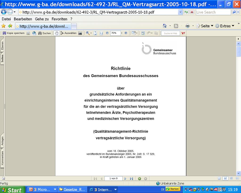 Änderung SGB V ab 01/2004 (GMG): Gesetzliche