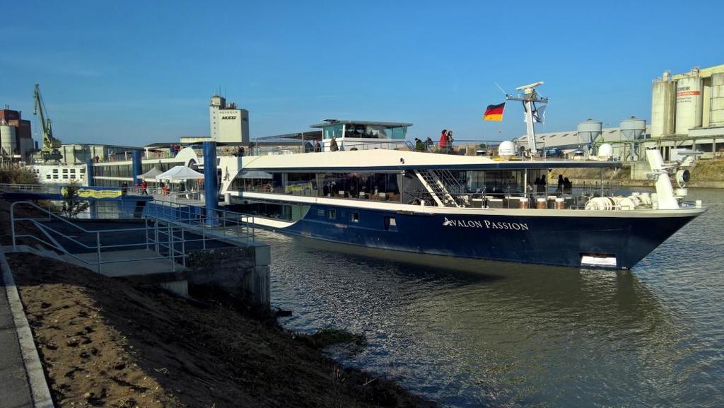Abb. 3 2016 legten im Bamberger Hafen 854 Kreuzfahrtschiffe mit einer Kapazität von rund 140.000 Passagieren an. Rund 750.