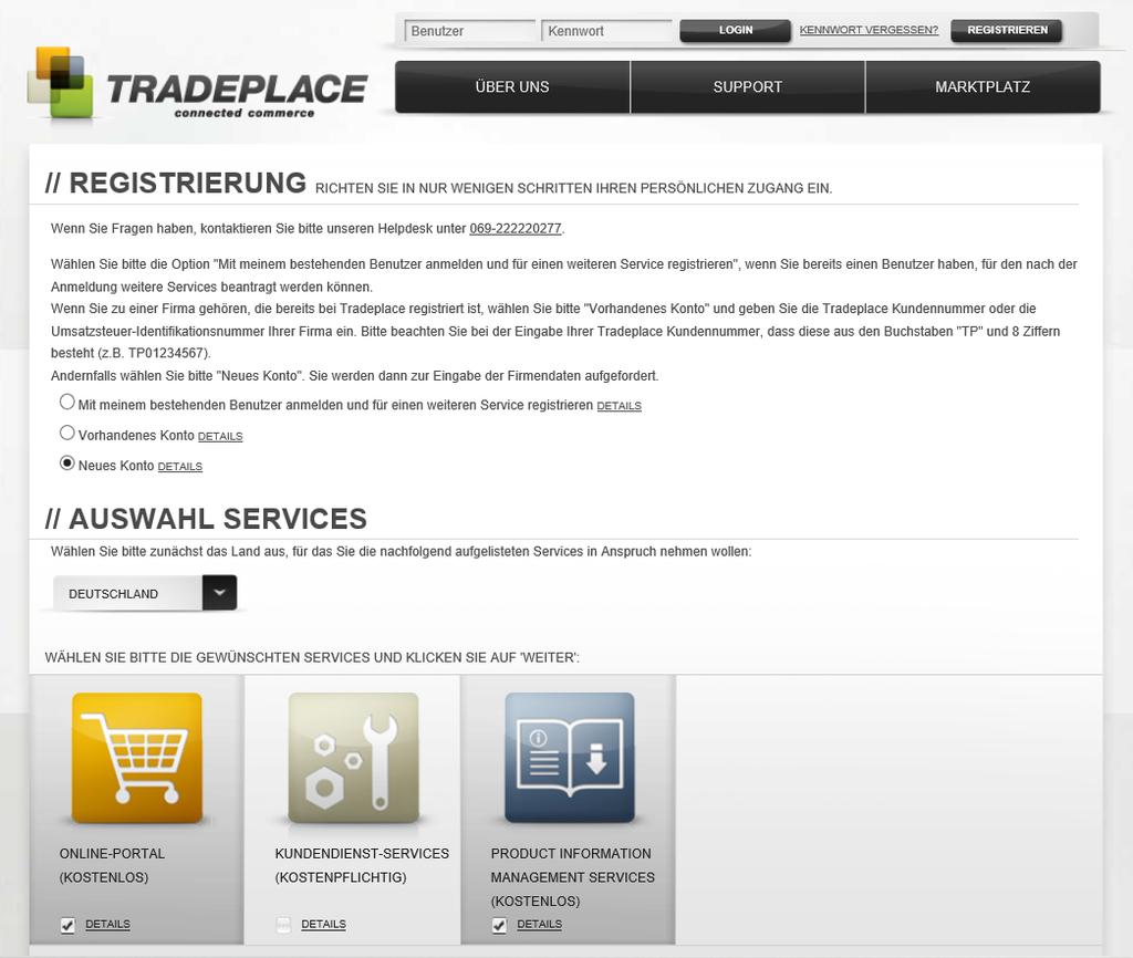 KAPITEL Tradeplace Registrierung. Um das Siemens Händler-Portal nutzen zu können, müssen Sie sich auf www.tradeplace.de registrieren.