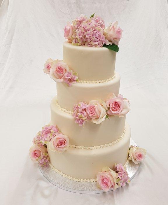 50 Hochzeitstorte 4-Stock-Torte mit