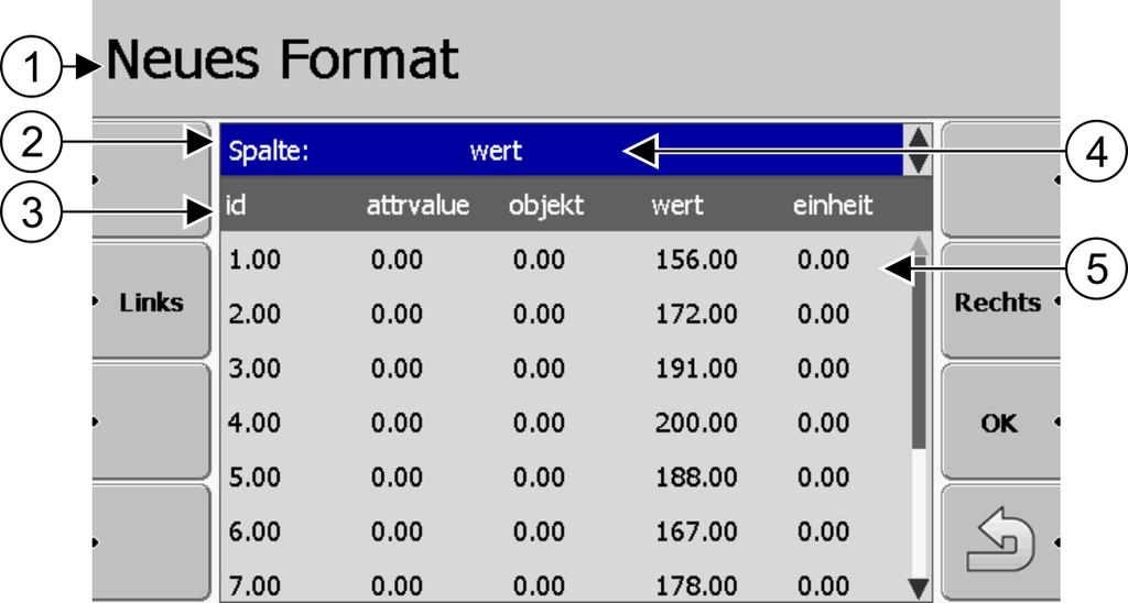 Wenn das Format unbekannt ist, müssen Sie ein neues Format anlegen.