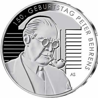Der deutsche Architekt, Maler und Designer wäre im April dieses Jahres 150 Jahre alt geworden und wird daher mit einer 20-Euro-Sammlermünze in Sterlingsilber geehrt.