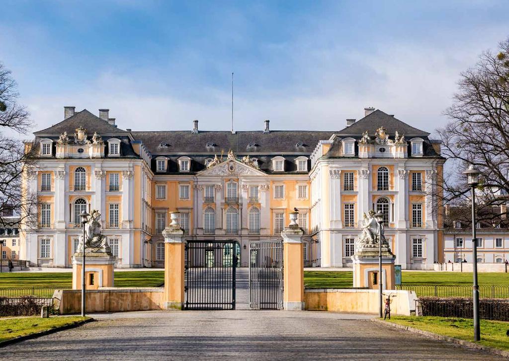 Aktuell 9 Schloss Augustusburg in Brühl steht seit 1984 auf der Welterbeliste der UNESCO.