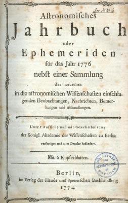 An der Akademie wirkten Leonhard Euler, Johann Heinrich Lambert und Joseph-Louis de Lagrange; korrespondierende Mitglieder waren die Astronomen Friedrich Wilhelm Bessel und Heinrich Wilhelm