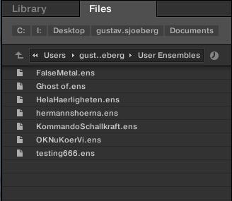 Verwaltung der Library Mit dem Files-Pane arbeiten Die Suchergebnis-Liste des Files-Panes. 12.4.