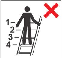 Sicherheit Bestimmungsgemäßer Gebrauch Die Leiter ist ausschließlich als Aufstiegshilfe mit einer Maximalbelastung von 150 kg konzipiert.