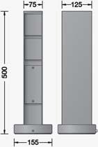 5m Anschlussleitung H07RN-F 3G 1,5² mit Schutzkontaktstecker. 2 Schutzkontakt-Steckdosen 16A 250V mit integriertem, erhöhten Berührungsschutz.
