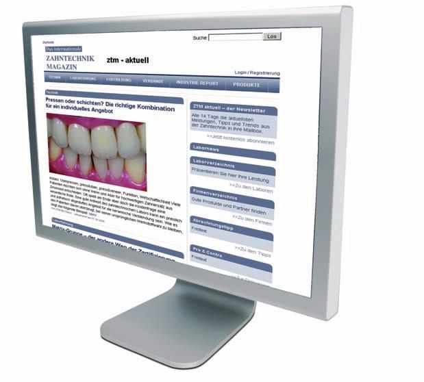 Mediadaten online 2011 Seit nunmehr 15 Jahren ist das ZTM Das internationale ZAHNTECHNIK MAGA- ZIN eine der führenden Zeitschriften für den Zahntechniker.