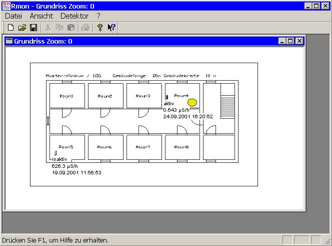 Client-Software: RMon Auswerte-Software für die Raumüberwachung in Laboratorien und