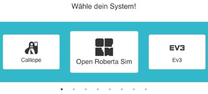 So geht Open Roberta! 4 Abbildung 3: Auswahl des Systems in Open Roberta Im Open Roberta Lab werden Sie nun nach der Version des Calliope mini gefragt, den Sie vorliegen haben (Abb. 4).