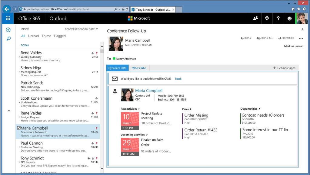 OFFICE365 INTEGRATION Arbeiten im gewohnten Umfeld: Outlook Addin/App für das Tracken von Outlook Daten in