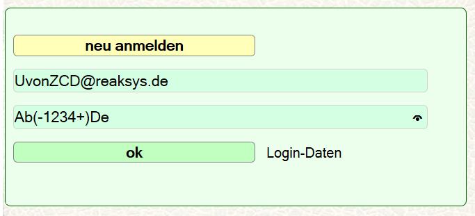. Anmelden/Registrieren bei REAKsys.de.Bild0 5 4 Klicken Sie auf Anmelden (.Bild0.) und es erschein das Anmeldefenster (.Bild0.5)..Bild0 Mit Klick auf neu anmelden (.Bild0.) betreten Sie das Fenster Registrierung.