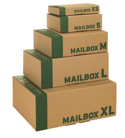 Postversandkarton MAILBOX braun, die schnelle und kompakte Lösung für Ihren Postversand sehr stabil Einfach Rückwand zusammenstecken Vorderwand nach innen einschlagen
