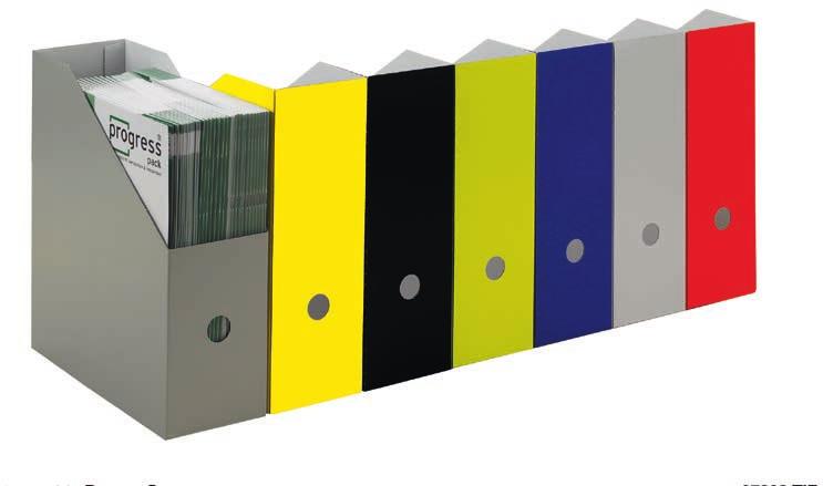 Zeitschriften-Stehsammler SUPERCOLOR die dekorative, sehr stabile Lösung mit Color-System Leichtes Handling Praktisches Griffloch Barcodes für eine moderne Logistik Sehr