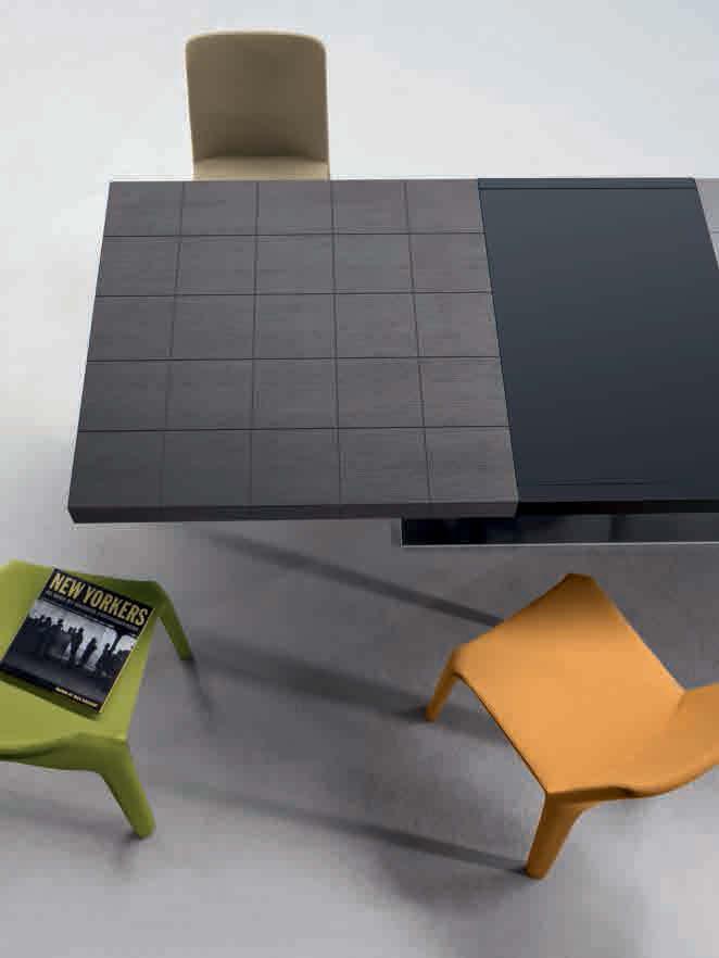 Lingotto_design Gino Carollo Sedia / Chair / Stuhl / Chaise My Time Lingotto Per il tavolo Lingotto un immagine di grande impatto visivo, capace di rendere unica la zona pranzo grazie alla sua ra