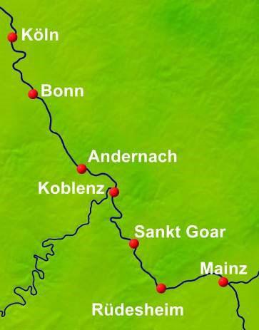 schließen 1. Tag: Anreise nach Köln Einschiffung in Köln ist um 15 17 Uhr. Genießen Sie den Abend gemütlich an Bord oder bei einem Kölsch in einer der Kneipen mit Blick auf den Rhein. 2.