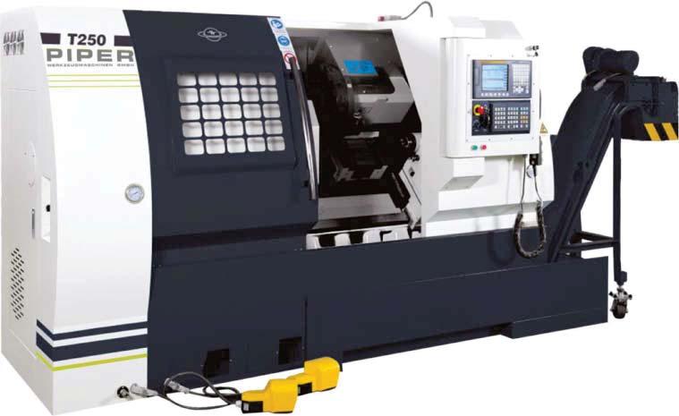 CNC-Drehmaschine Piper T250 Info Höchste Genauigkeit und Präzision Ideal für die Serienproduktion Präzisions-CNC-Drehmaschine für die Serienfertigung kleiner bis mittelgroßer Werkstücke Steuerung der