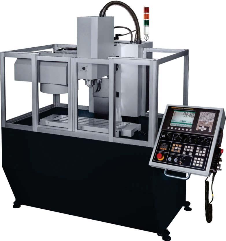 CNC-Fräsmaschine Huvema HU S808 CNC-Fräsmaschine kompakte Maschine, ideal für Kleinserien Zur Bearbeitung von Kleinserien für den Bereich Bohr-, Fräs- und Gravurbearbeitung Hohe thermische und