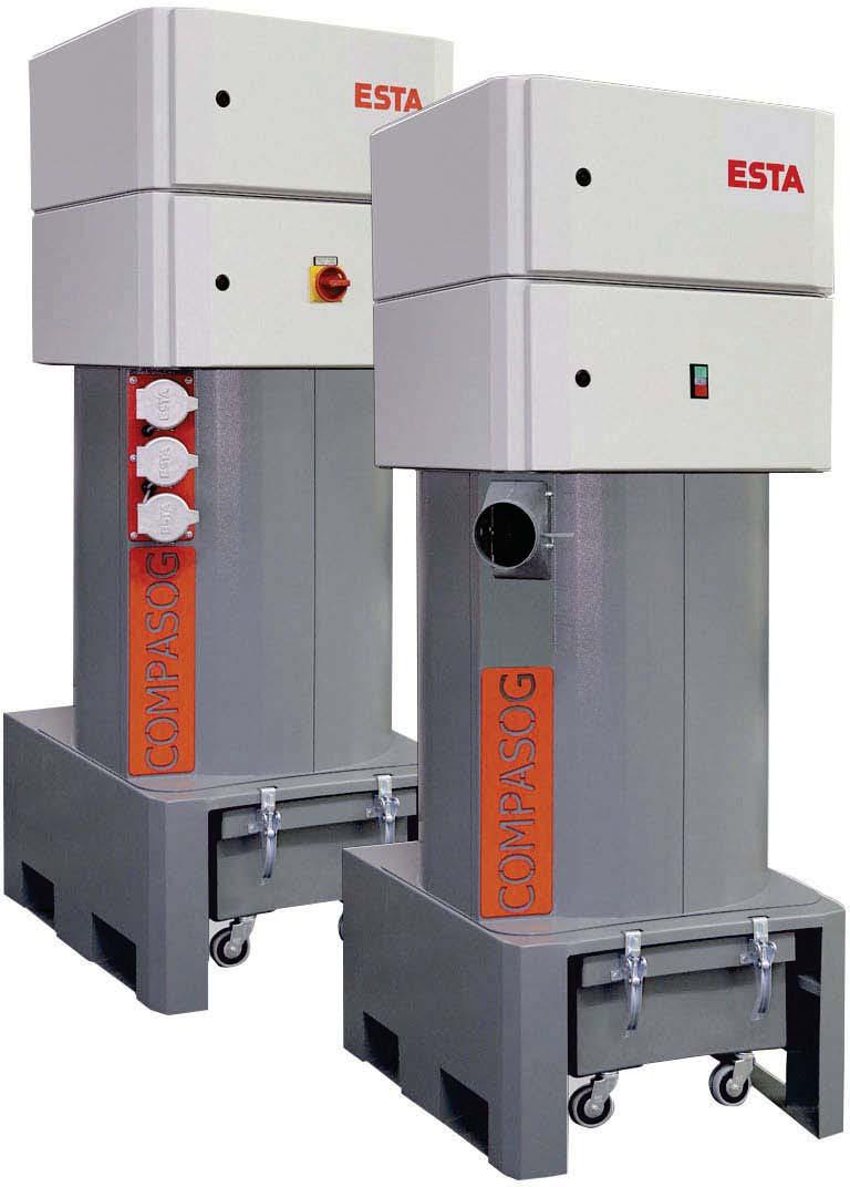 Industriesauger COMPASOG ST / SR COMPASOG ST Zentraler Industriesauger zur Reinigung von Maschinen und Arbeitsplätzen sowie zur Direktabsaugung an handgeführten Maschinen.