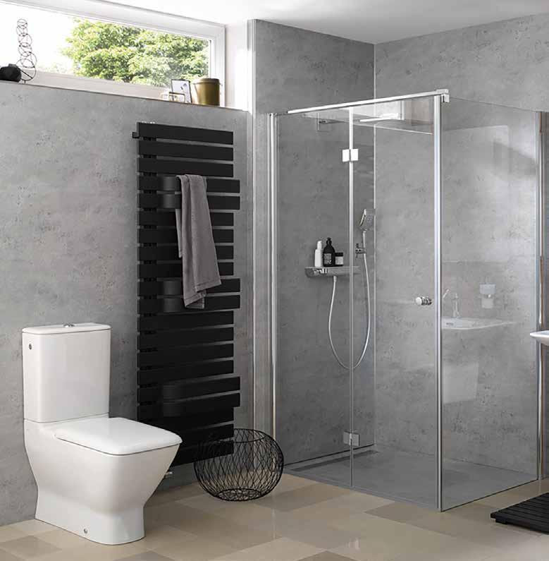 Vorher Duschanlage bestehend aus: Duschbodenelement mit integrierter Ablaufrinne, B 120 x T 90 cm Drehfalttür inkl.