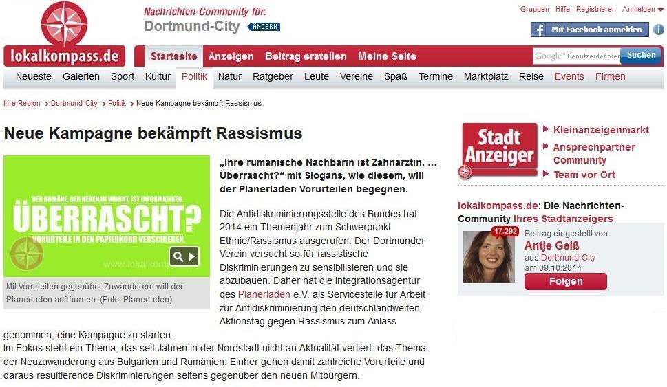 Link zum Originalartikel: http://www.lokalkompass.de/dortmund-city/politik/neue-kampagne-bekaempft-rassismus-d479699.
